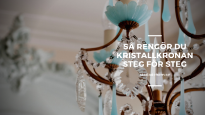 Rengöra kristallkrona